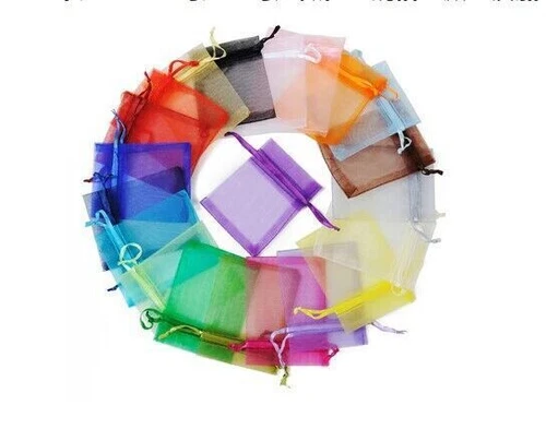 2"x3" Sheer Drawstring Organza Bags Jewelry Pouches Wedding Party Favor Gift Bag - Picture 24 of 47