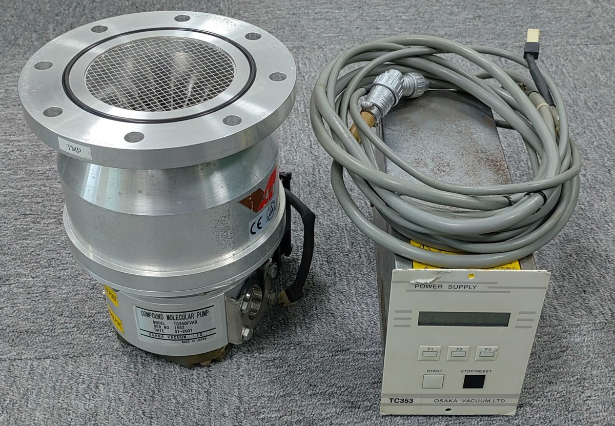 OSAKA TG350FVAB Turbo Pump+TC353 Controller+cable, working OSAKA TG350FVAB Turbo Pump+TC353 Controller+cable, working