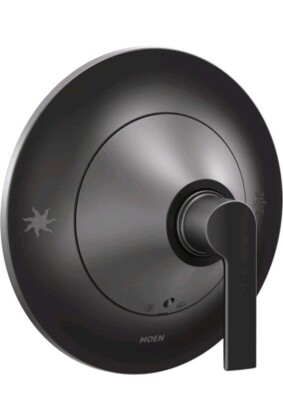 Moen TS2201BL Doux Matte Black Posi-Temp 1 Handle Valve Only Trim