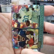 1993 Pro Set College Connections Barry Sander Thurman Thomas # 1