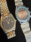 Vintage Watches Lot of 2 Gruen Watch and Seiko replica Watch