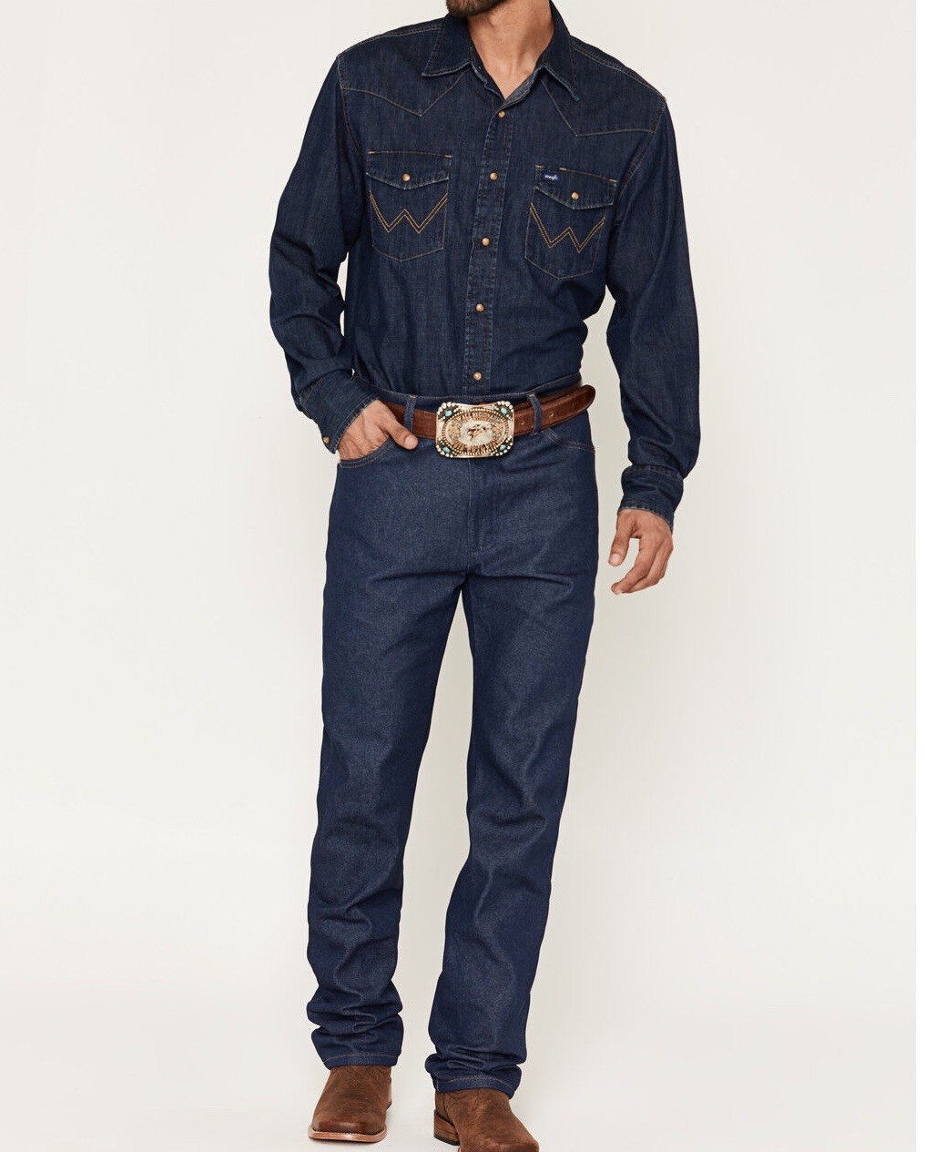 Wrangler Jeans Mens 36x34 Cowboy Cut Rodeo Rigid Denim Western Relaxed Fit NWOT