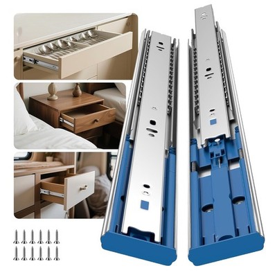 Soft Close Drawer Slides 24 Inch Heavy Duty 100lb Load Capacity 1 Pair