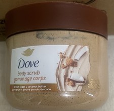 Brown Sugar and Coconut Butter Body Scrub Exfoliates and Deeply Nourishes for Sm