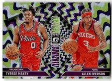 2024-25 Donruss Optic Allen Iverson/Tyrese Maxey Optical Illusions Holo #3