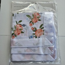 Little Unicorn Rose Lovey 100 Cotton Muslin Baby Girl Blanket Satin New