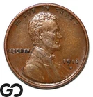 1915-D Lincoln Cent Wheat Penny, Choice AU Better Date