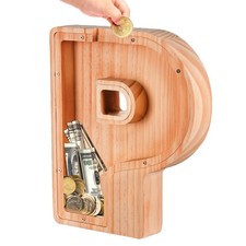 Bemaystar 12" Piggy-Bank for Kids: Letter Piggy Bank for Boys Girls Toddler, Kid
