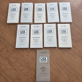 CSX Mitarbeiter Fahrplan 10 Stück