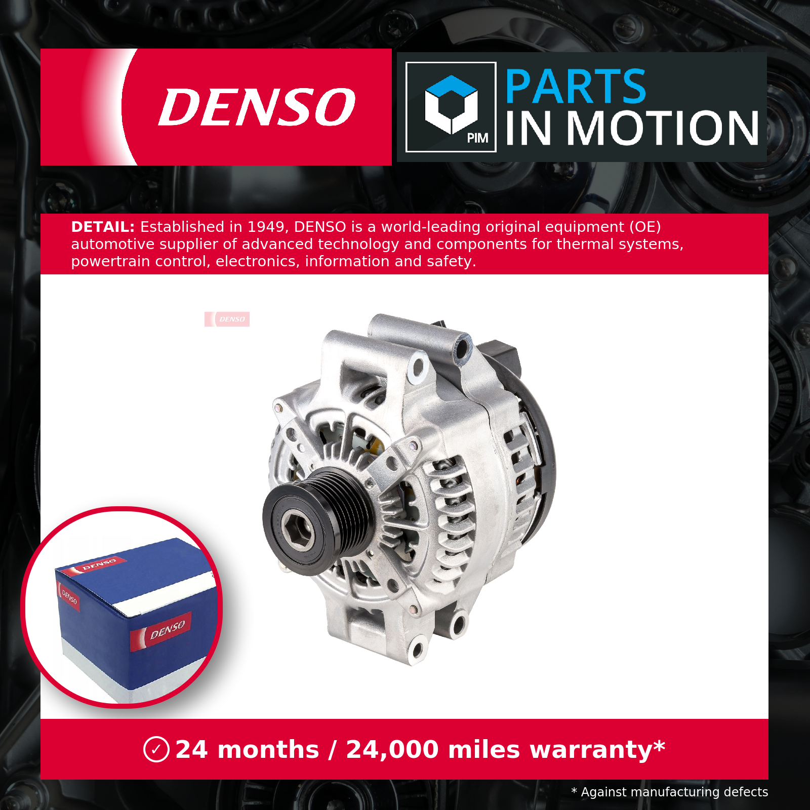Alternator DAN1133 Denso 12317626153 12317626155 7626153 7626155 Quality New - Image 2