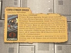 Cobra Stinger Driver GI Joe File Card Vintage Action Figure Accessory BEAT
