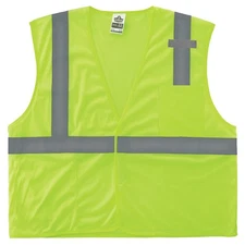 Hi Vis Reflective Safety Vest Class 2 Economy Mesh Lime 3XL