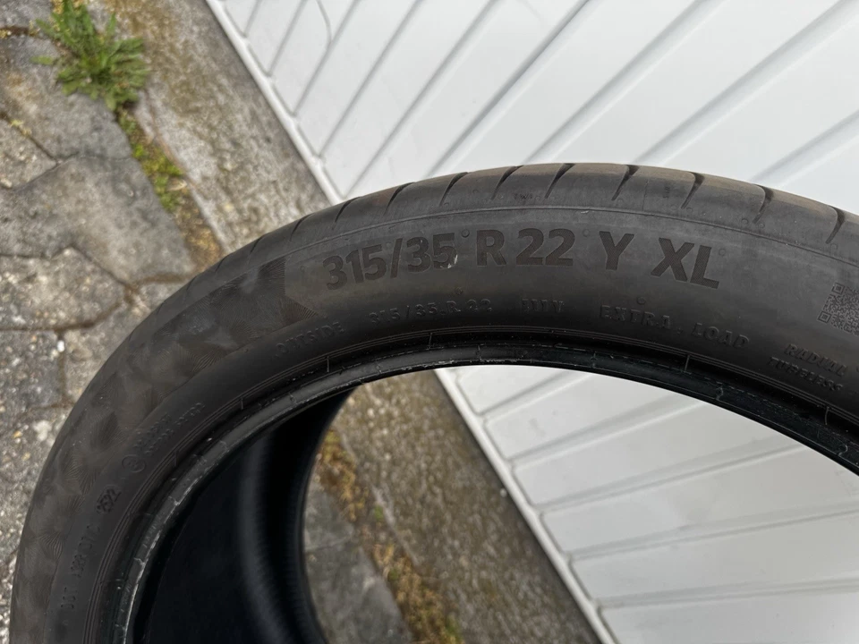 2x Sommerreifen Continental 6 MM DOT22 315/35R22 111Y PremiumContact 6 * SSR RFT - Bild 2 von 4