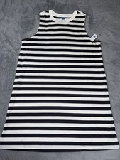 Old Navy Women’s Striped T-Shirt Dress Size Large White Gray NWT