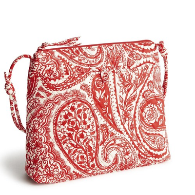 #ad #ad Vera Bradley Premium Cotton Original Hipster Crossbody Bag Paisley Key Red $14.00