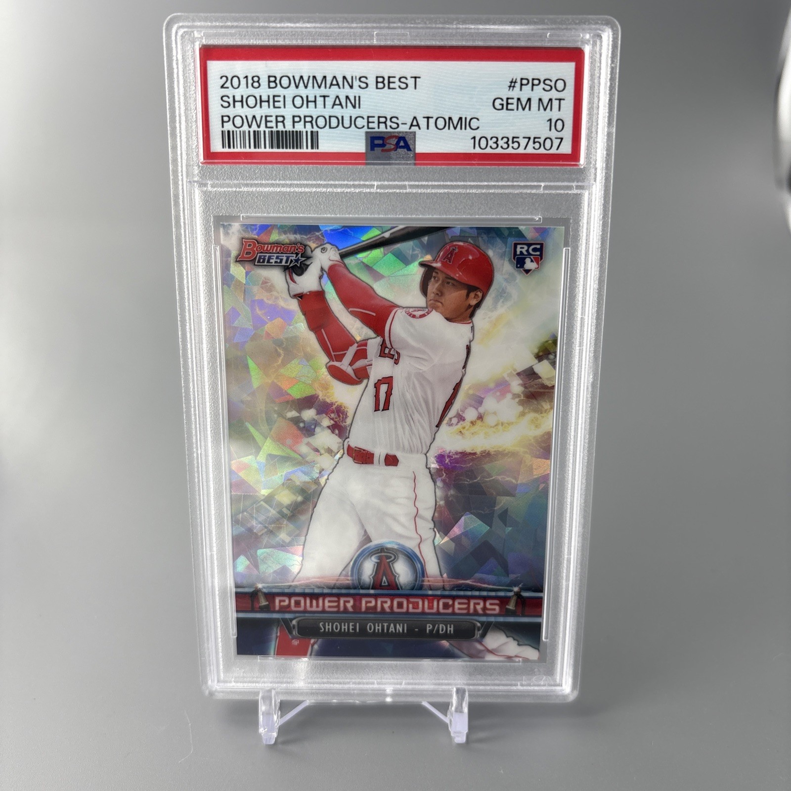 2018 Bowman's Best - Power Producers Shohei Ohtani #PP-SO Atomic Refractor (RC)