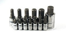 ATD Tools 13784 Sae Hex Bit Socket Set, 13 Pc.