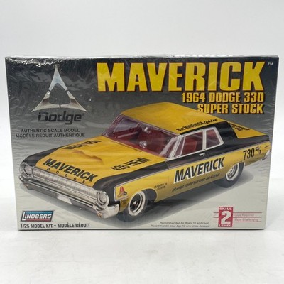Lindberg Maverick 1964 Dodge 330 Super Stock Car 1:25 Model Kit #72174 - Sealed