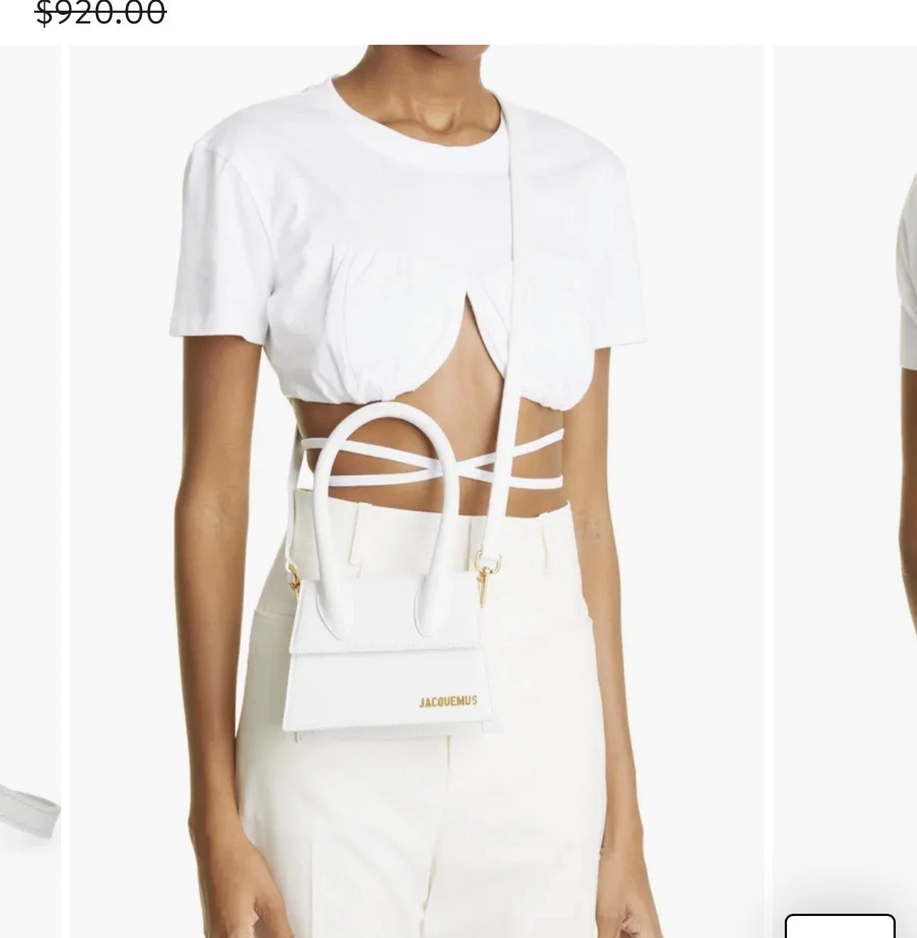 Jacquemus — Jacquemus White Bag - the knot chiquito