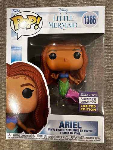Funko Pop Disney #1366 The Little Mermaid 2023 Summer Con EX Ariel Pop Protector