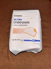 McKesson UPHV3036 30" x 36" Ultra Disposable Underpads - 10 Count