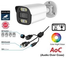 BNC 1080p HD LED Color Night Vision 4 in 1 AHD TVI CVI Security Camera Outdoor