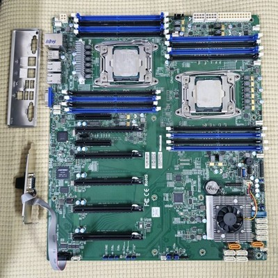 SuperMicro X10DRG-Q + 2x E5-2680V3: LGA2011-3 C612 ATX DDR4 Dual LAN IPMI (READ)