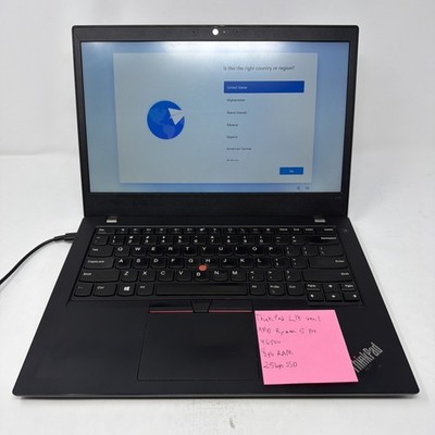 Lenovo ThinkPad L14 Gen 1 Ryzen 5 Pro 4650U 8GB 256GB SSD 14'' Win11 LOCKED