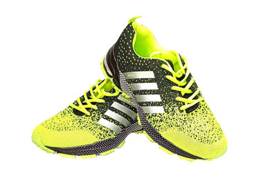 Keep Running Turnschuhe UK Größe 6 (EU 40) grün gelb/schwarz TOP PORTOFREI
