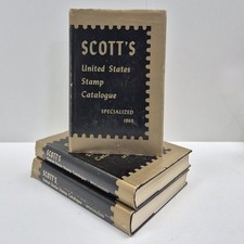 Vtg Lot 3 Scott's United States Postage Stamp Specialized Catalogue Books 1969