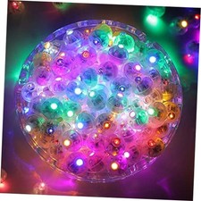 50PCs Balloon Lights Mini, Battery Powered, Long 50 Pcs-Twinkle Colorful