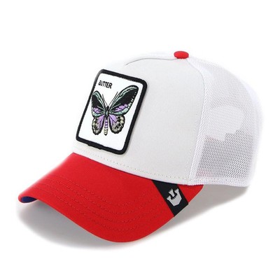 Goorin Bros. Hut V2 Butterfly mit Visier Unisex Polyester-Mischung weiß/rot