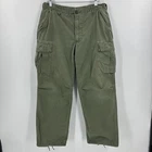 Vintage Military OG 107 Cargo Pants Medium Long Rip Stop Poplin Jungle Vietnam