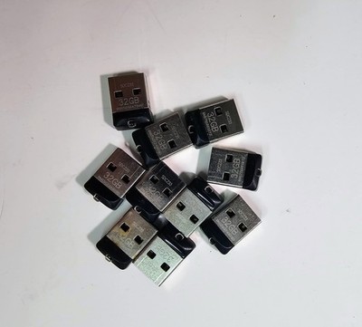 Lot of 10 SanDisk Cruzer Fit SDCZ33 32GB USB 2.0 Flash Drive Low Profile