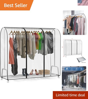 #ad #ad Clear Garment Rack Cover 6Ft Transparent Clothes Rack Cover Waterproof Clothi... $38.50
