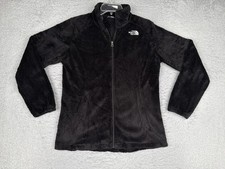 The North Face Jacket Girls XL 18 Black Osito Soft Fuzzy Fleece Full Zip Outdoor