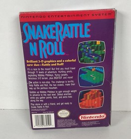 Snake Rattle N Roll | Sistema de entretenimiento Nintendo | NES | Solo caja y manual