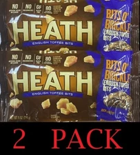 2x HEATH English Toffee BITS O' Brickle Premium Baking Chips 8 oz Bag - 2 PACK