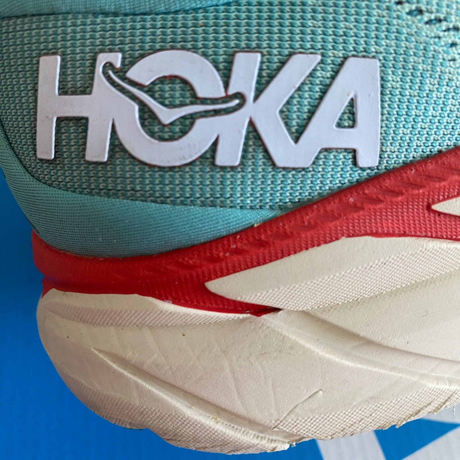 Hoka One One Clifton 8 Aquarelle Blue Women's Running Shoes Size 8B 1119394 AEBL thumbnail 12
