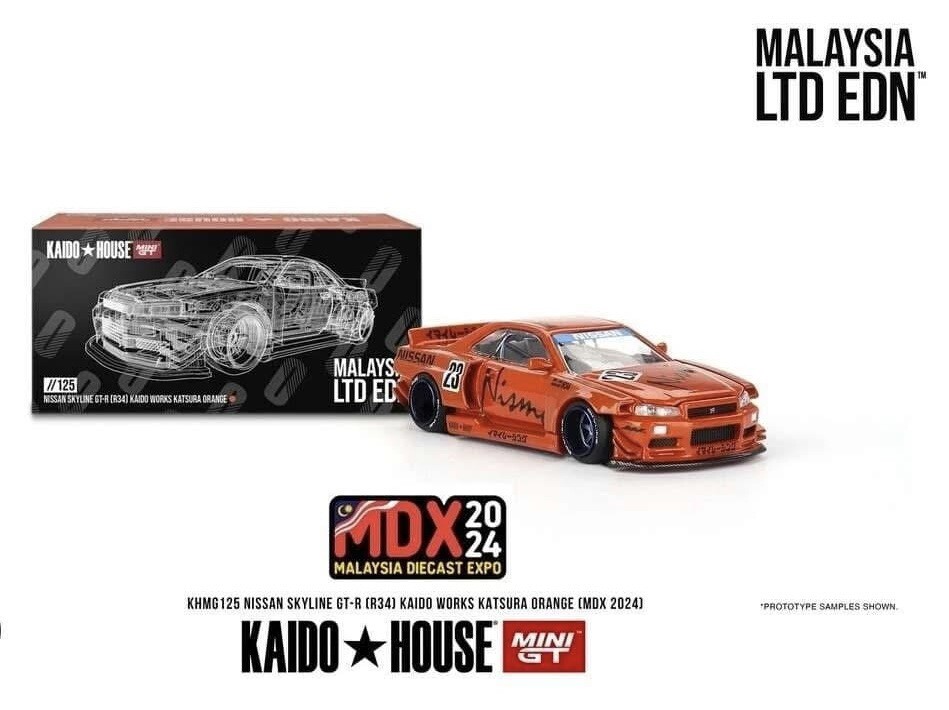 Kaido House LTD EDN Nissan Skyline GT-R R34 Katsura Orange Kaido House LTD EDN Nissan Skyline GT-R R34 Katsura Orange