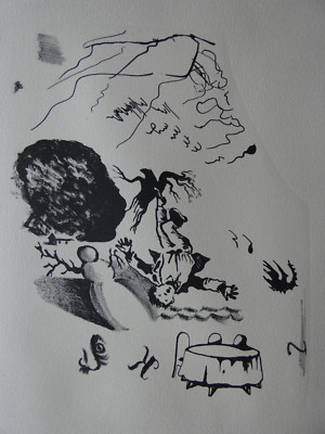 Pavel Pepperstein - ohne Titel, Lithografie , handmonogrammiert