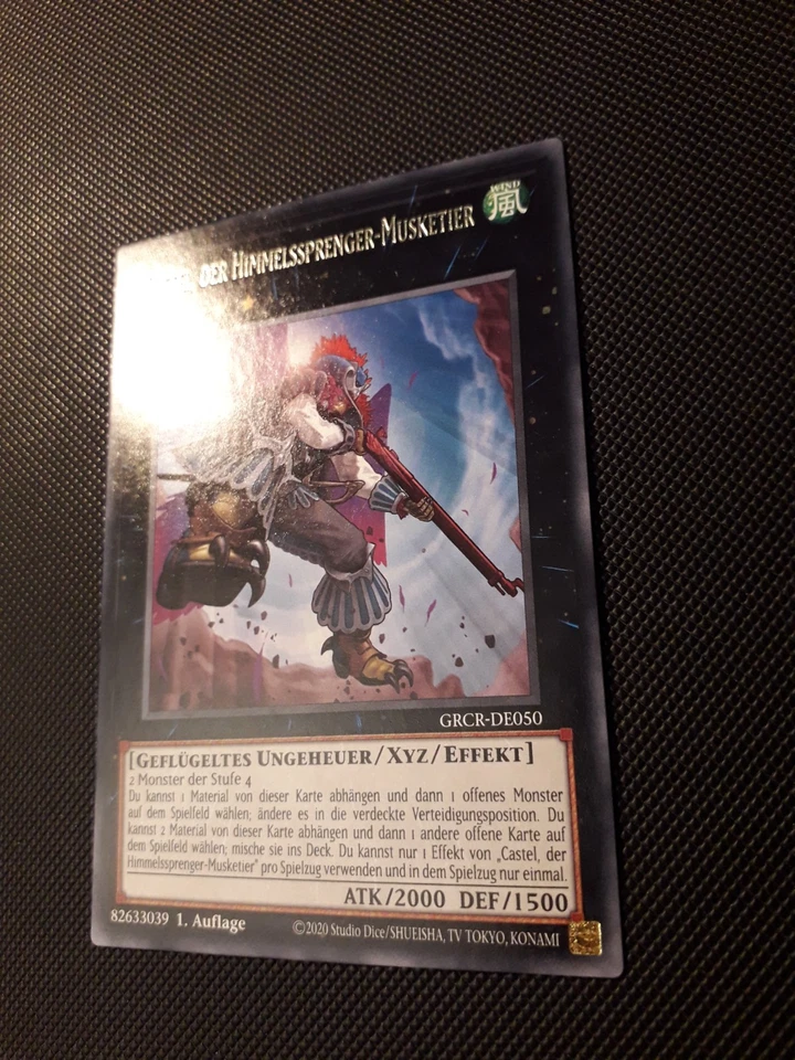Yu-Gi-Oh! Castel, der Himmelssprenger-Musketier, GRCR-DE050, Rare, 1.A., NM - Bild 2 von 4