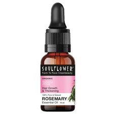 Soulflower Rosemary Essential Oil for Hair Growth, Hair Fall Control.