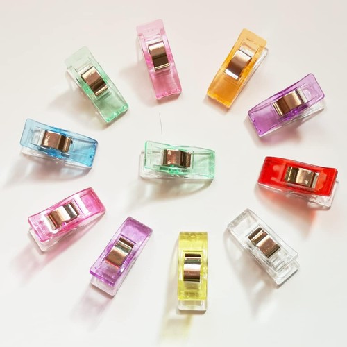 Premium Plastic Clips, 100 Pcs with Box, Sewing Notions for Sewing Quilting S... - Picture 2 of 3