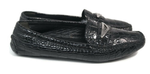 PRADA Halbschuhe schwarz Lackleder Fahrer Fahren Mokassins flache Schuhe Gr. 6,5 US - Bild 2 von 10