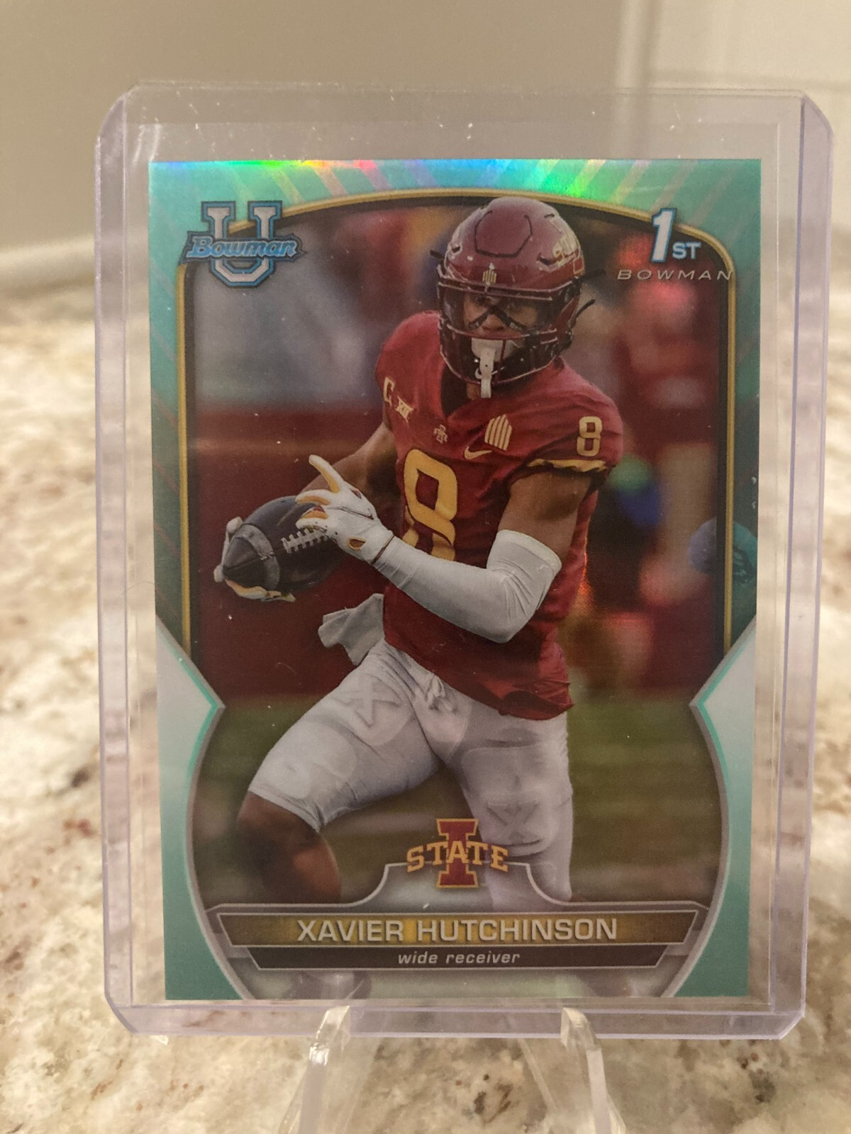 2022 Bowman U Chrome 1st Aqua Refractor #32 XAVIER HUTCHINSON /299