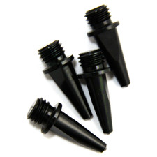 Elite  Track Spike Aluminum  1/2" Pyramid - Black  BULK Bag of 100