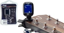 Stagg CTU-C1 Black Automatic Chromatic Clip-On Tuner for Guitar , Uke, Violin +