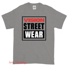 New Vision Street Wear Logo American Funny T Shirt USA size S -XXL