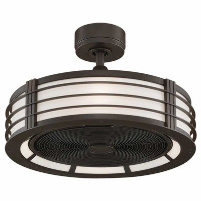 New Pottery Barn Beckwith Ceiling Fan With Light Bronze 23 25 Ebay